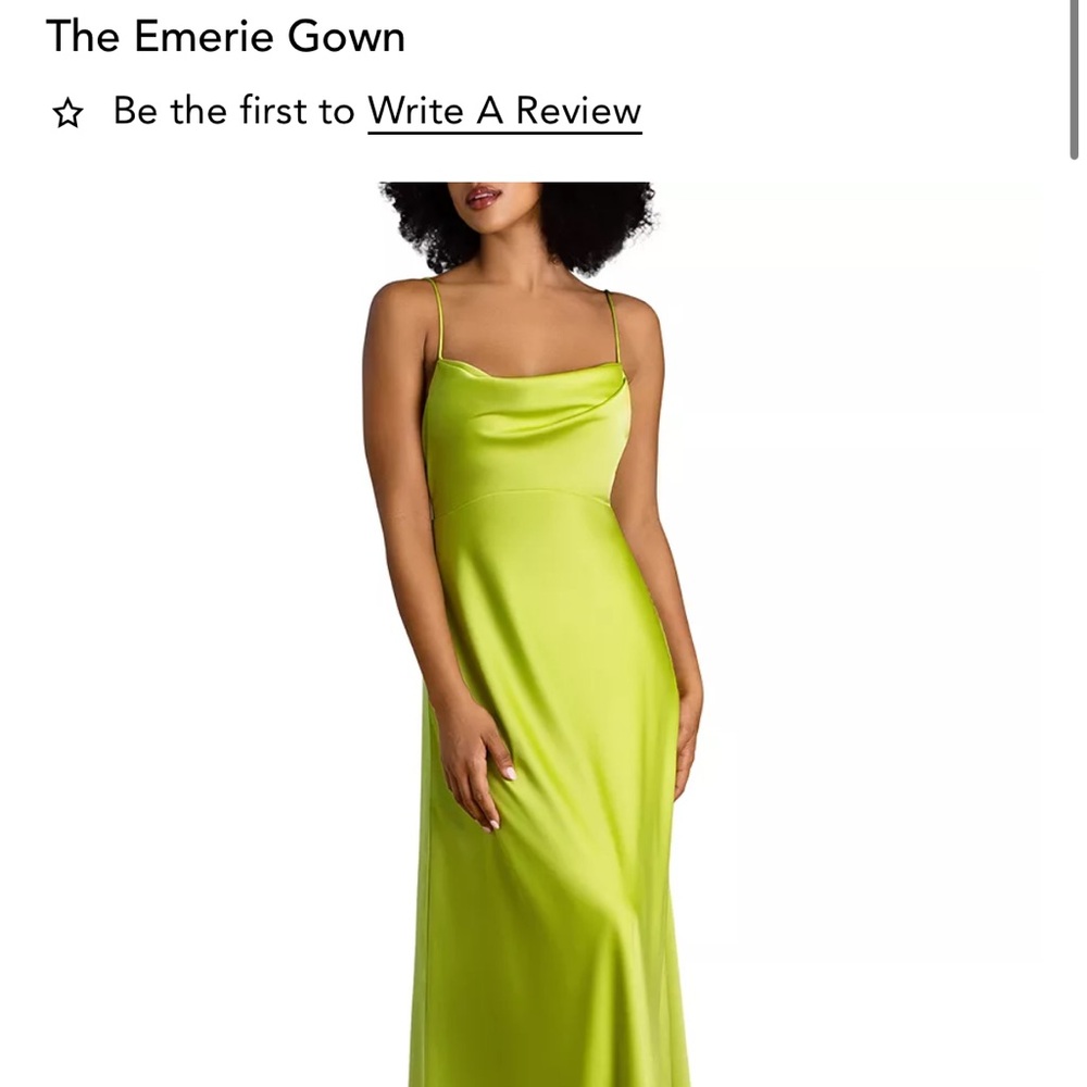 Fame and Partners Bright Green Maxi Dress